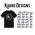 adult sizing chart from kaans designs